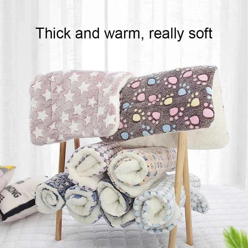 Flannel Pet Sleeping Mat & Dog Bed – Soft, Washable, and Durable